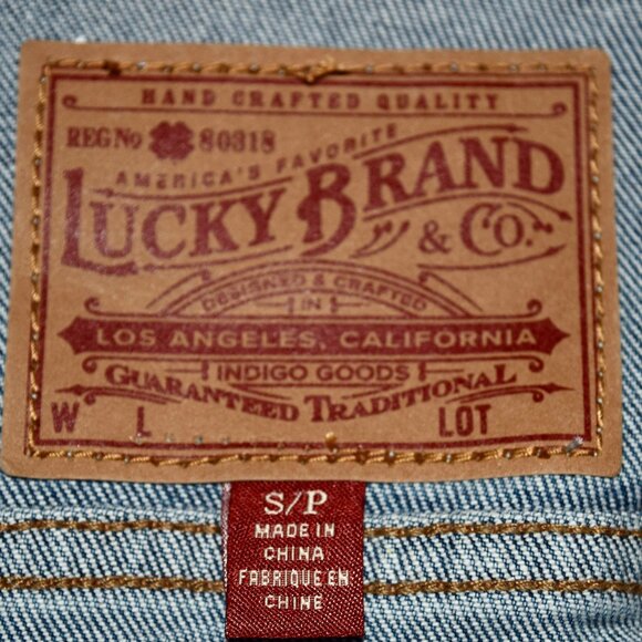 Lucky Brand Embroidered Bluebird denim Jacket S/P NWOT - Picture 9 of 9